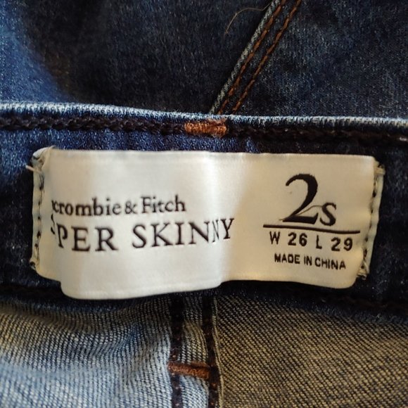 Abercrombe & Fitch Super Skinny denim jeans 26 - Picture 8 of 10